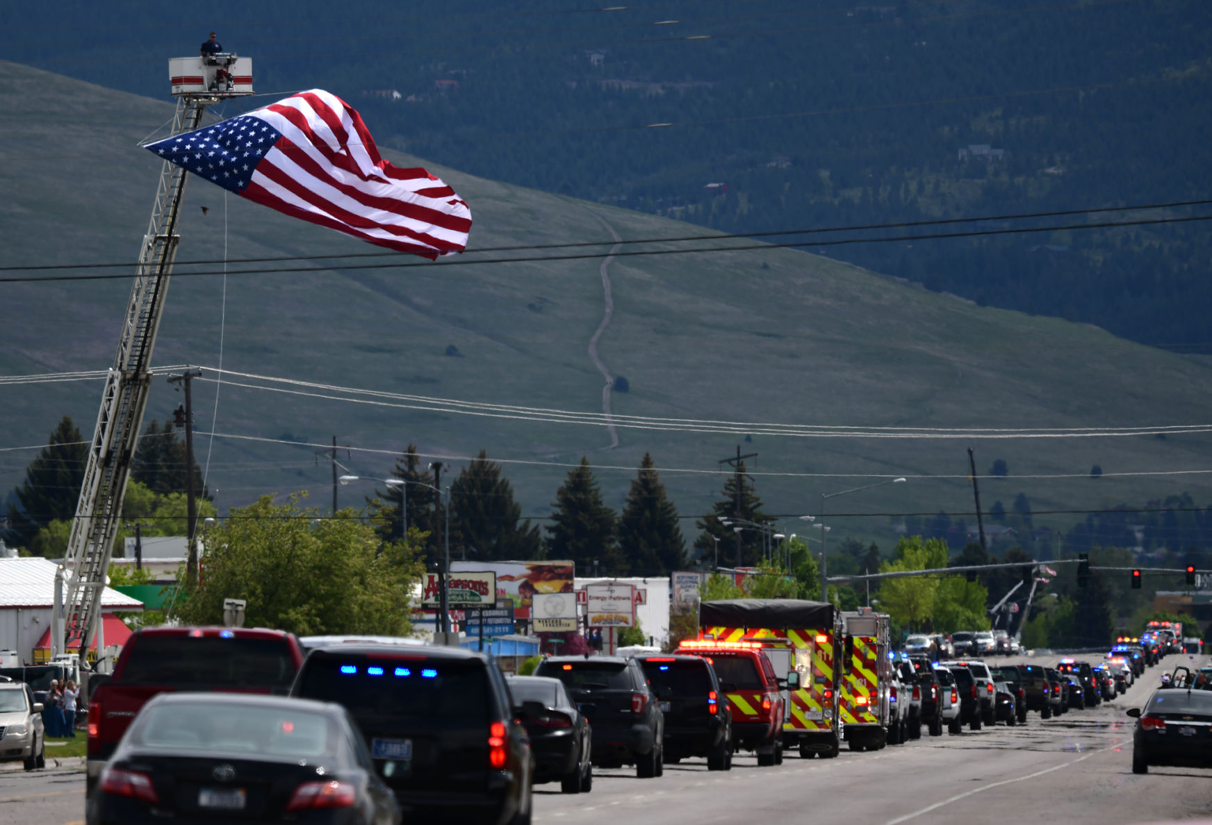 Trooper Palmer's motorcade
